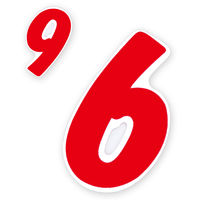 ＨＥＩＫＯ　Ｎナンバーセルフ Ｍ 6・9　赤　007060906　１束（21枚入）