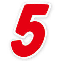 ＨＥＩＫＯ　Ｎナンバーセルフ Ｓ 5　赤　007061105　１束（64枚入）