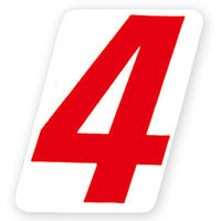 ＨＥＩＫＯ　ナンバーセルフ ＳＳ 4　赤　007061304　１束（105枚入）