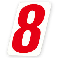 ＨＥＩＫＯ　ナンバーセルフ ＳＳ 8　赤　007061308　１束（120枚入）