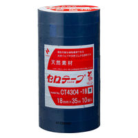 ニチバン　セロテープ　着色　18mm×35m　青　CT4304ー18　1パック（10巻入）