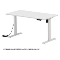 サンワサプライ e電動昇降デスク 受注生産品 幅1150×奥行700mm ホワイト ERD-ER11570W 1台（直送品）