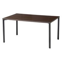 サンワサプライ eテーブル 受注生産品 幅1400×奥行900mm 濃い木目×ブラック MEF-14090M 1台（直送品）