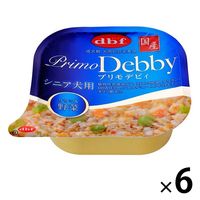 デビフ プリモデビィ シニア ササミ＆野菜 国産 95g 6個 ドッグフード ウェット トレイ