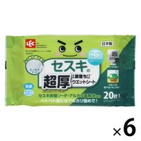 レック 激落ちくん セスキ超厚ウエットシート C00275  20枚入 1セット（1個×6）