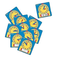 Learning　Resources　書いて消せる学習時計　生徒用　LER0572　1セット（10個入）