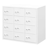 Netforce NSAFE 8人用ダイヤル錠ロッカー　※鍵無し Netforce ロッカー 金庫 貴重品入れ 2列4段8人用 ダイヤル錠