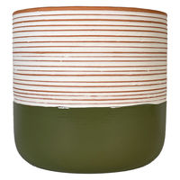 【園芸用品】welzo カラーポット　モスグリーン 4933136530126 1個