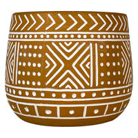 【園芸用品】welzo トライバルポット　口径110ｍｍ　トパーズ 4933136552708 1個