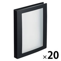 リヒトラブ Collel　ポストカードアルバム Ａ6 ブラック N467ー24 1セット（1冊×20）