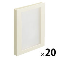 リヒトラブ Collel　ポストカードアルバム Ａ6 ホワイト N467ー0 1セット（1冊×20）