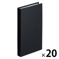 リヒトラブ Collel　リーフレットファイル  ブラック N466ー24 1セット（1冊×20）