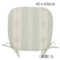川島織物セルコン モアレストライプ シートクッション LN2713 45×43cm LN2713