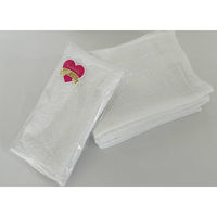 薄手の白タオル/FOR YOUシールを貼ってます/総パイル180匁=約56g 401006-1P-foryou-60 1箱(60個入)（直送品）