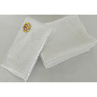 やや厚手白タオル/「夏たび」のシールを貼っています/総パイル220匁=約68g 401008-1P-natsu-60 1箱(60個入)（直送品）