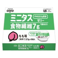 日清オイリオグループ 日清オイリオ ミニタス食物繊維ゼリーもも味 介護食 栄養補給   021151　 1箱（9個入）