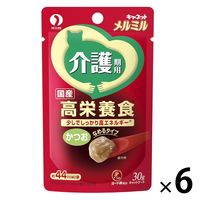 キャネット メルミル シニア 介護期用 かつお 30g 国産 6袋 キャットフード 猫 ウェット パウチ
