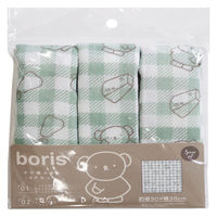 ボリス かや織りふきん 約30×30cm 台拭き おでかけボリス 1パック（3枚入）オカトー