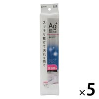 食器棚用シート Ag+ 銀抗菌 キッチンシート 汚れ防止 防カビ 滑り止め 約30×360cm ホワイト 日本製 1セット（1個×5）東和産業