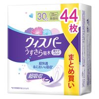 P&G ウィスパー うすさら吸水 女性用 軽度尿ケア製品 無香料 30cc 22cm 44枚 4987176265869 5パック(44枚入)