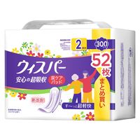 ウィスパー 安心の超吸収 300cc 52枚 女性用 尿もれ　5パック
