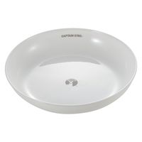 パール金属 ミールプレート 21.5cm キャプテンスタッグ コレール 強化ガラス ホワイト 409098 1個（直送品）
