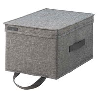 天馬 収納ボックス フタ付き フィッツファブリック ハーフ 幅25.5×奥行37×高さ20cm 419827 1個（直送品）