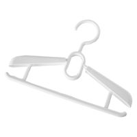 シンコハンガー ハンガー 子ども用 2本セット ジュニアスライドハンガー ホワイト 421138 1個（直送品）