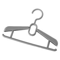 シンコハンガー ハンガー 子ども用 2本セット ジュニアスライドハンガー グレー 421139 1個（直送品）