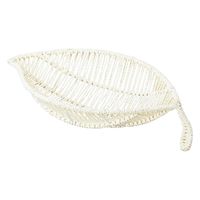 ちどり産業 バスケット フルーツバスケット 葉っぱ型 ホワイト 444381 1個（直送品）