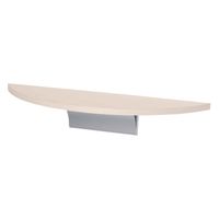 オリジン シェルフ ラウンドシェルフ 45cm 壁付け 棚 木製 アイボリー 454430 1個（直送品）