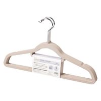 菊屋(KK) ガルジェベルベットハンガー ベージュ 4965736090953 1個（直送品）