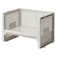 サンコープラスチック eラックM ベージュ 4973230428271 1個（直送品）