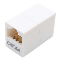 ナカバヤシ LANケーブル延長アダプタ　マグネット付　カテゴリー6A対応 CARー866AM 1個