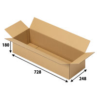 【120サイズ】現場のチカラ 1100×800カゴ台車積載向けダンボール 1段：4箱 728×248×180mm 1セット（60枚） オリジナル