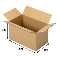 【160サイズ】現場のチカラ 1100×1100パレット積載向けダンボール 1段：4箱 676×396×439mm 1セット（100枚） オリジナル