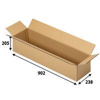 【140サイズ】現場のチカラ 1100×800カゴ台車積載向けダンボール 1段：3箱 902×238×205mm 1セット（100枚） オリジナル