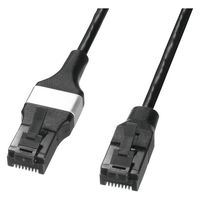 サンワサプライ  ブレイクアウェイCAT6A LANケーブル（マグネット・スリム・2m） KB-SL6ABA-02BK（直送品）