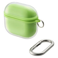 AirPods 4 ケース 用 ソフト カバー 衝撃吸収 落下防止 グリーン AVA-AP06AIR2GN エレコム 1個（直送品）