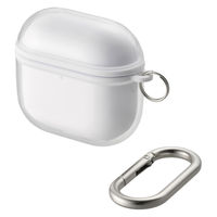 AirPods 4 ケース 用 ソフト カバー 衝撃吸収 落下防止 ホワイト AVA-AP06AIR2WH エレコム 1個（直送品）