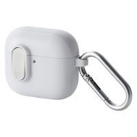 AirPods 4 ケース 用 耐衝撃 衝撃吸収 フタ開閉ロック機能 ホワイト AVA-AP06TSLWH エレコム 1個（直送品）