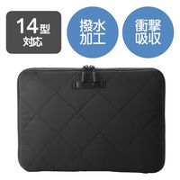 エレコム パソコンケース 14インチ クロスステッチ キルティング 衝撃吸収 BM-IBQTX14