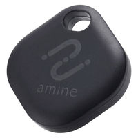 スマートタグ 紛失防止 タグ 電池交換タイプ 防水・防塵 IP65 ブラック LGT-BETG1BKA ロジテック 1個（直送品）