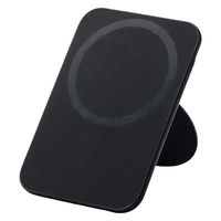 スマホスタンド MagSafe iPhone用 マグネット 簡単脱着 軽量 薄型 ブラック P-DSMSTCCBK エレコム 1個（直送品）