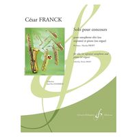 Gerard Billaudot Editeur セザール・フランク:コンクールの独奏 (S.SAX/PIANO) GB9726 1冊（直送品）