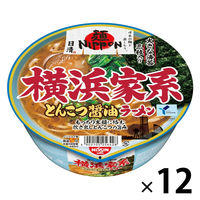 日清麺NIPPON 横浜家系とんこつ醤油ラーメン 1セット(1個×12) 日清食品