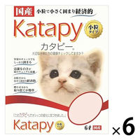 猫砂 カタピー 小粒タイプ 紙砂 国産 6L 6袋 ペパーレット