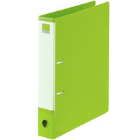 【旧品】アスクル　Ｄ型ツイストリングファイル　A4タテ　2穴　背幅47mm　グリーン　10冊 オリジナル