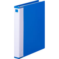 【セール】【旧品】アスクル 交換式クリアーブック(バインダーファイル) 差し替え式 A4タテ 30穴 背幅35mm 25ポケット付 ブルー 12冊 オリジナル