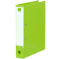 【旧品】アスクル　Ｄ型ツイストリングファイル　A4タテ　2穴　背幅36mm　グリーン　30冊 オリジナル